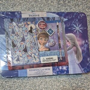 Disney Frozen II Blue and Purple Lap Desk Set